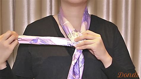 how to tie a hermes scarf youtube